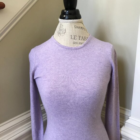 Charlotte Brody Perfect Crew Neck Sweater Womens XS Purple Long Sleeve Pullover - Picture 4 of 12